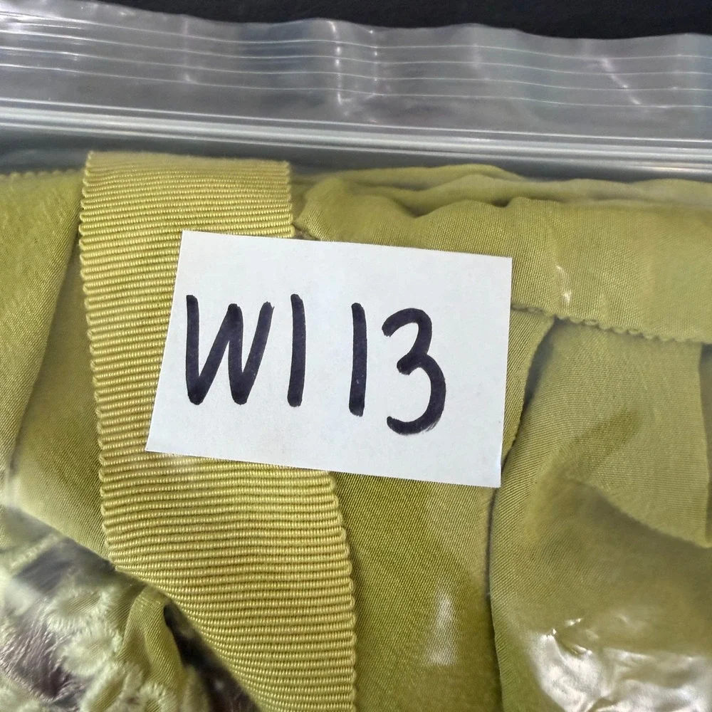 BCBGMAXAZRIA S Runway Silk Dress Chartreuse Green Embroidered Eyelet Luxury